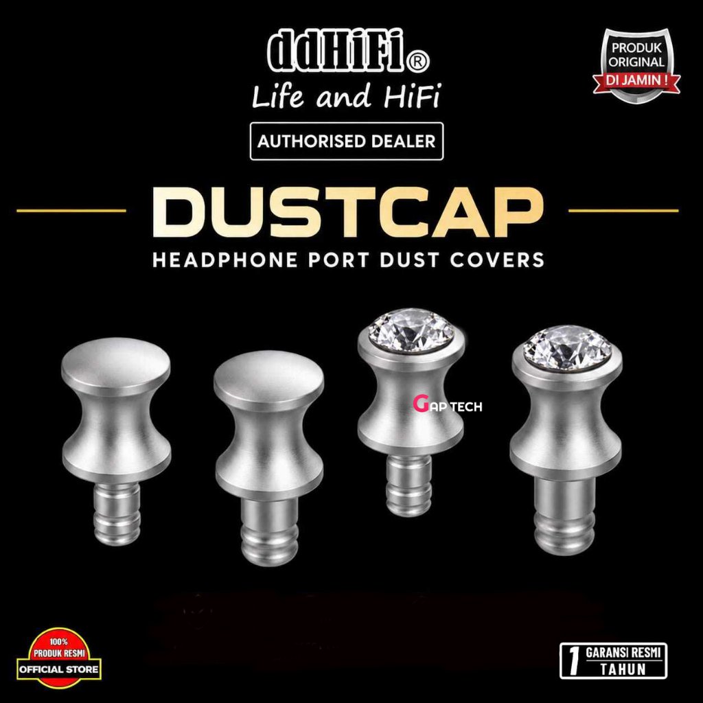 DdHifi Dust Cap หูฟังพอร์ตฝุ่นครอบคลุมต้นฉบับ