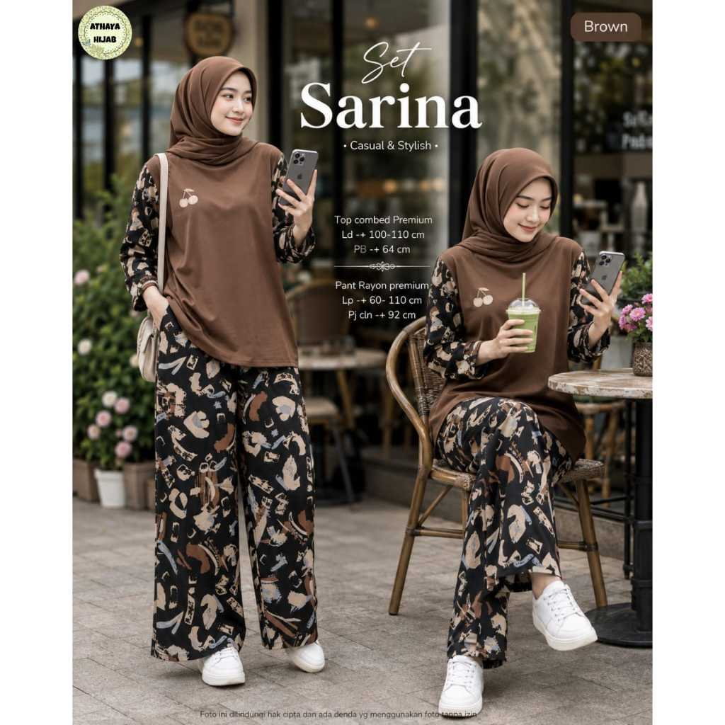 HQ เสื้อผ้าผู้หญิง SET SARINA จาก AtHAYA FASHION STORE