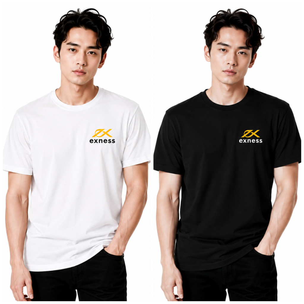 T Shirt Trading Cryptocurrency Exness Regular Fit O Neck Unisex Short Sleeve Cotton Combed 24s Premi