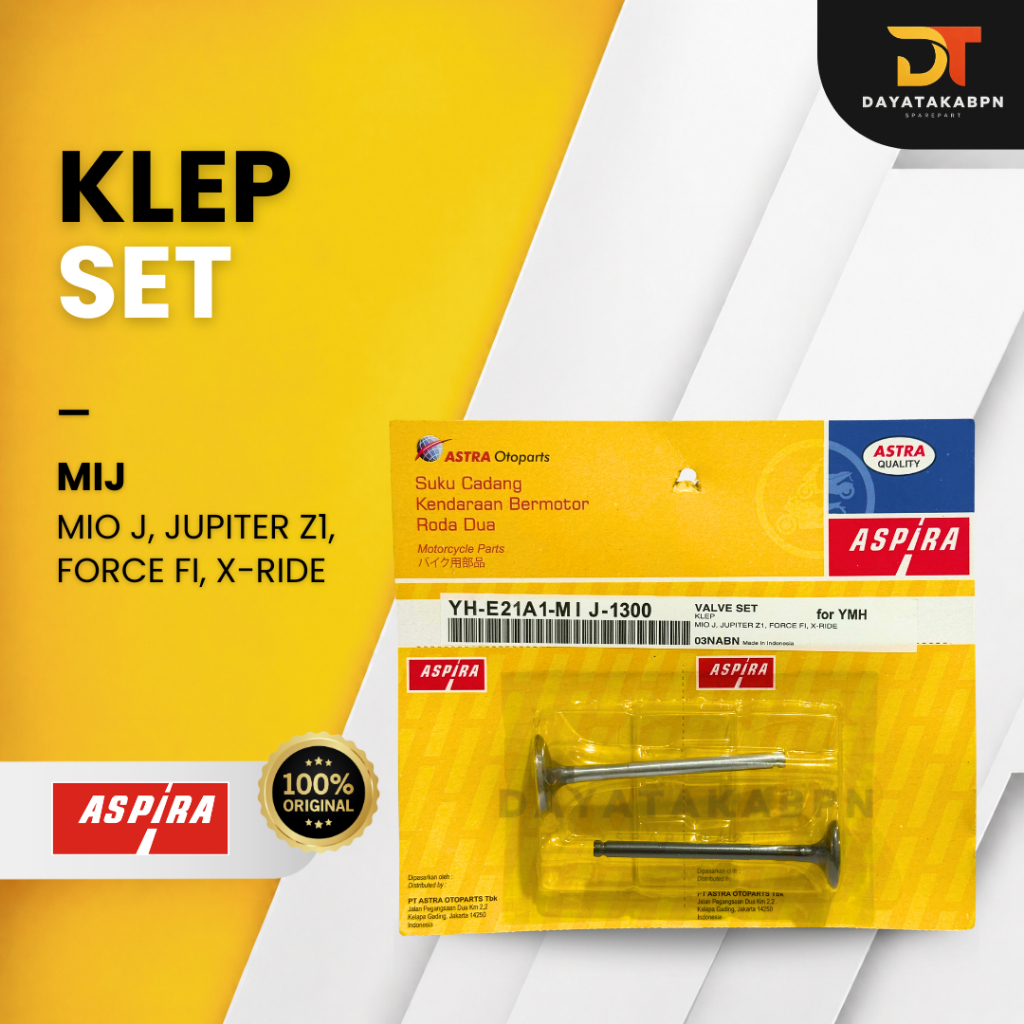ชุดวาล์ว Aspira - Yamaha Mio J, Jupiter Z1, Force FI, X-Ride