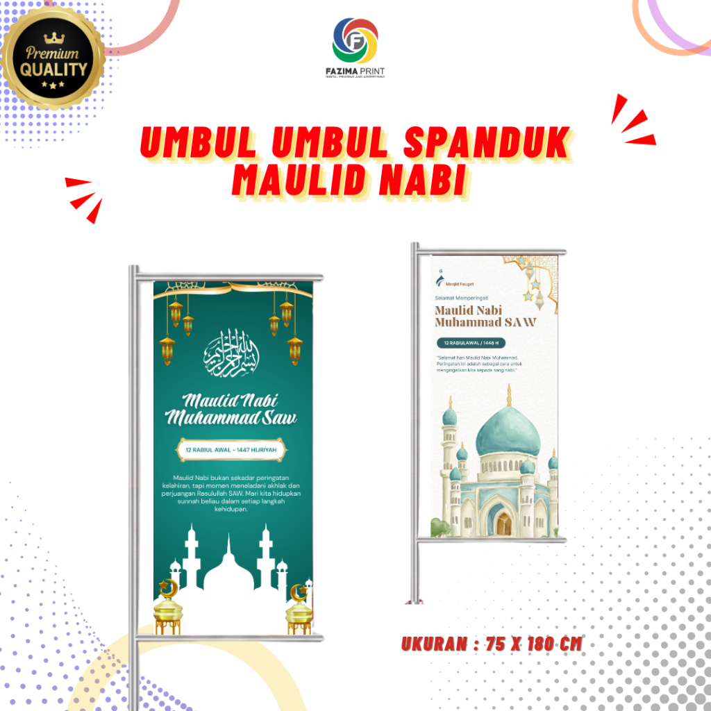 NABI PROPHETS MAULID BANNER PENDANT