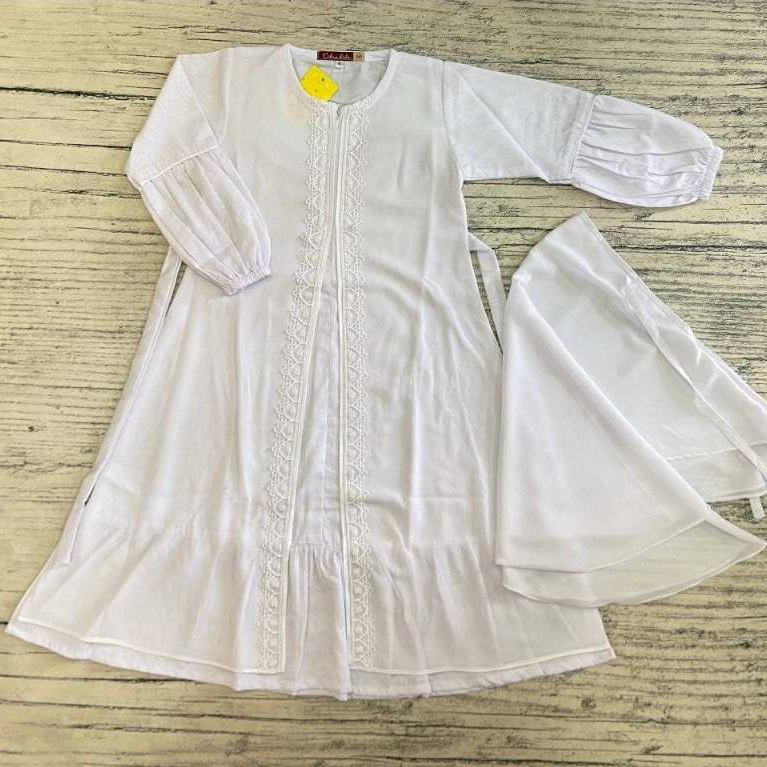 CITRA FATIMAH WHITE CHILDRENS GAMIS/CHILDRENS GAMIS/CITRA GAMIS/ FATIMAH GAMIS