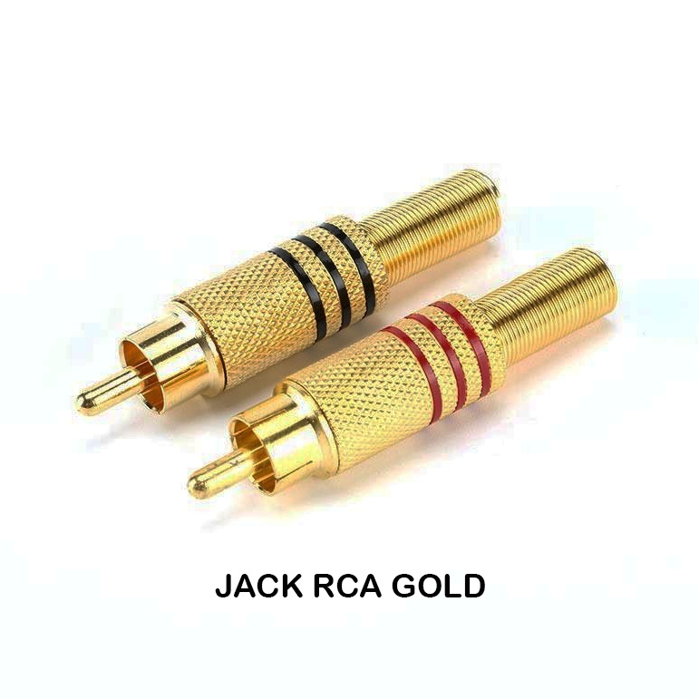 JACK RCA GOLD ORDINARY CONNECTOR ปลั๊ก RCA ชาย
