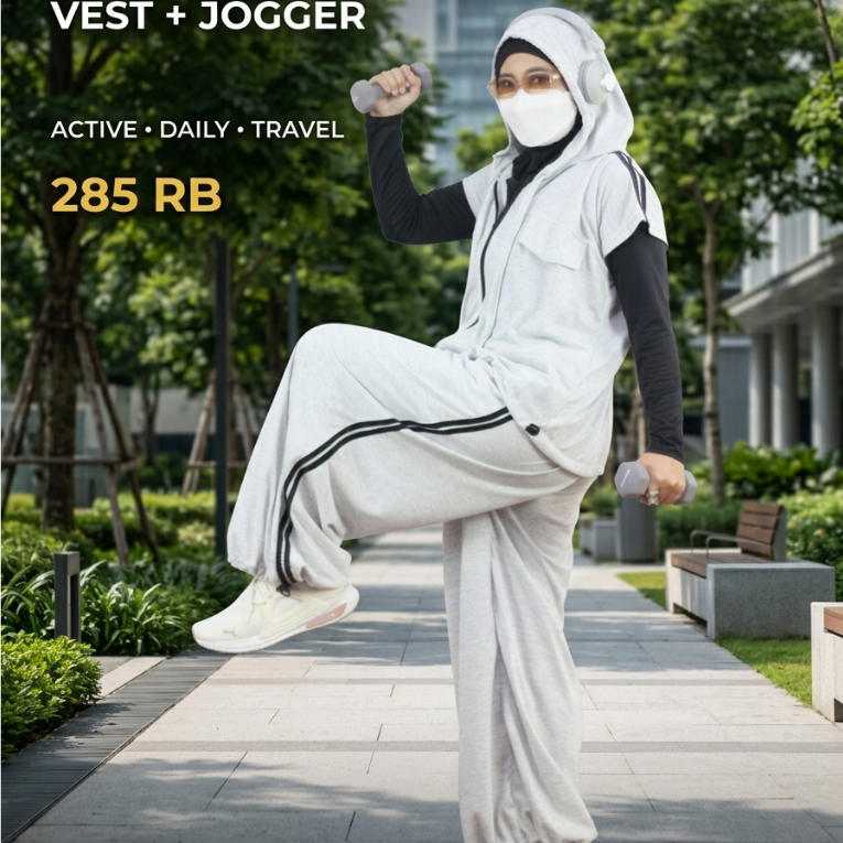 MYRA SET (VEST+JOGGER) สูทผู้หญิง เสื้อกั๊ก+จ็อกเกอร์ active day travel