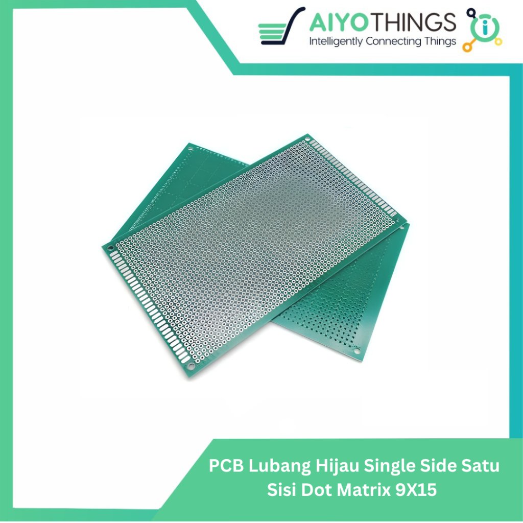 HIJAU PCB รูสีเขียวด้านเดียวด้านเดียว One Side Dot Matrix 9X15 ซม. 9*15 9X15 ซม.