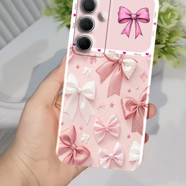 HP ล่าสุด Samsung A25 5G Case 2026 CUTE Ribbon Motif Samsung A24 5G A25 5G A26 5G Case ล่าสุด Samsun