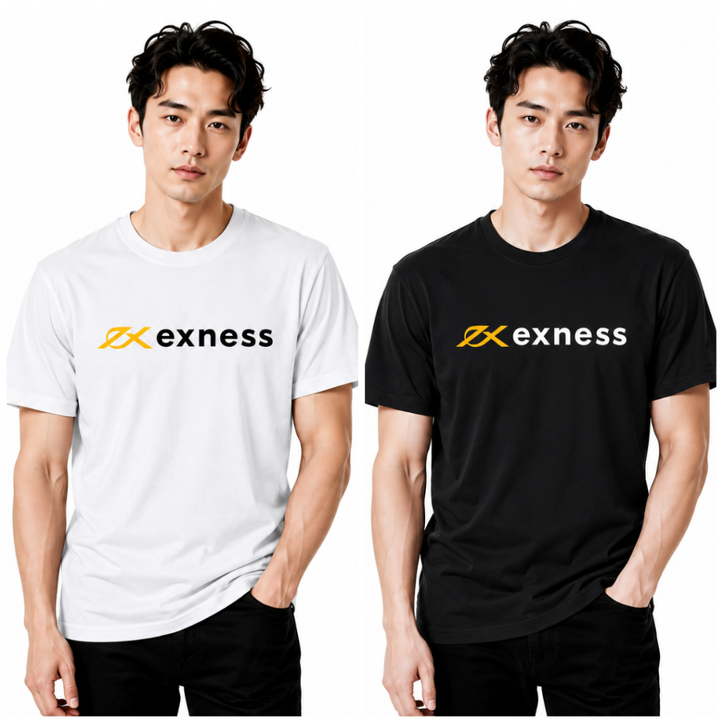 T Shirt Trading Crypto Exness Regular Fit O Neck Unisex Short Sleeve Cotton Combed 24s Premium