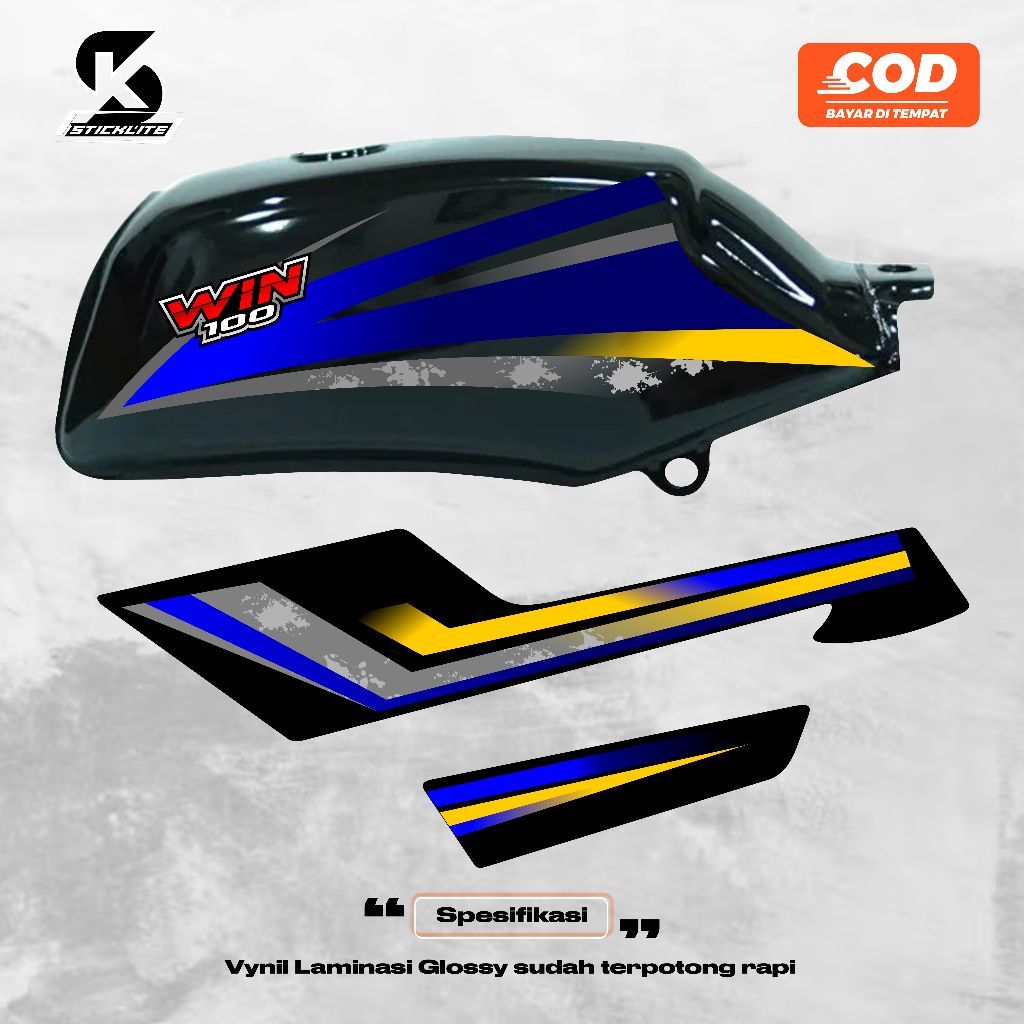 สติ๊กเกอร์แถบ Win 100, hionda win 100 28 แถบ, การเปลี่ยนแปลงแถบร่างกาย, HONDA WIN STRIPING
