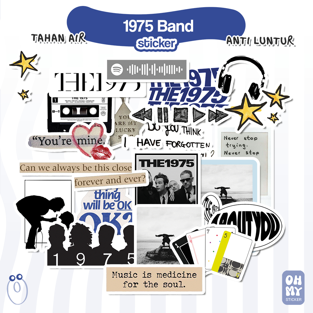 แพ็คสติ๊กเกอร์วง 1975 | 1975 สติกเกอร์วง ป้องกันการเฟด กันน้ํา
