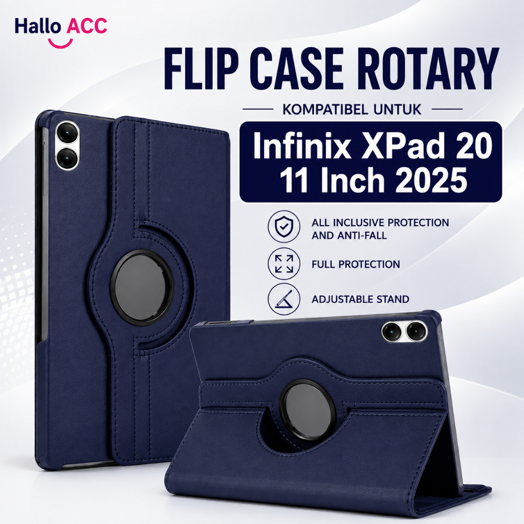 เคส Infinix XPad 20 11 นิ้ว 2025 Flip Cover Leather Rotary 360° ขาตั้งปลอก