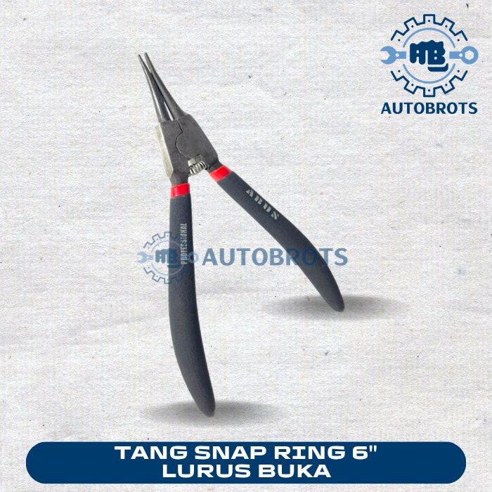 ABUS Snap Ring Pliers 7" Straight Open / External Straight Snap Ring Pliers ES