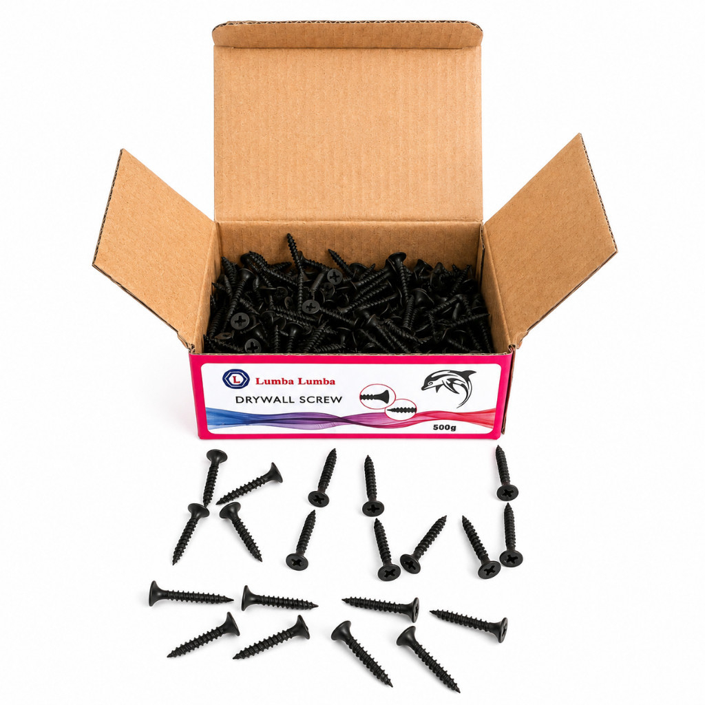 [1 กล่อง 500GR] MARSHAL STEEL GYPSUM SCREW / STAYVIC - DRYWALL SCREW WOOD SCREW BOLT MARSHAL GYPSUM 