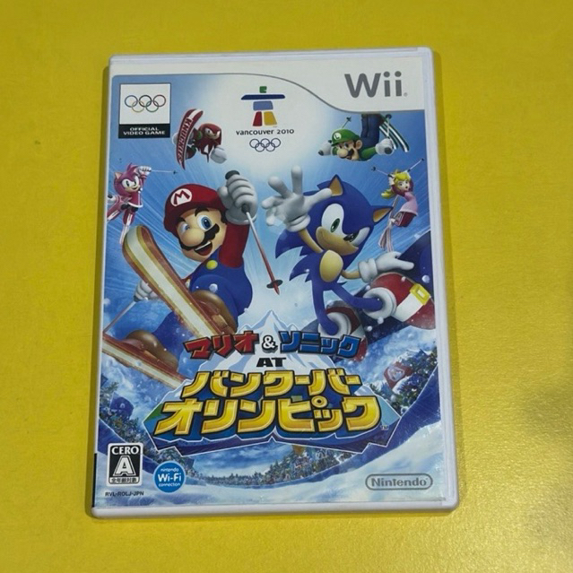 Nintendo Wii Mario Sonic Olympic Winter Games JPN