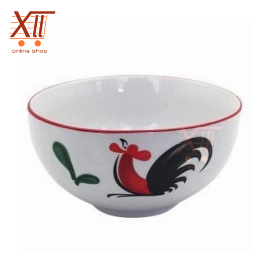 KOPIN BB~469 4.5 นิ้ว Porcelain Bowl AYAM JAGO ชุด 6 ชิ้นชามเซรามิค Kukuruyuk