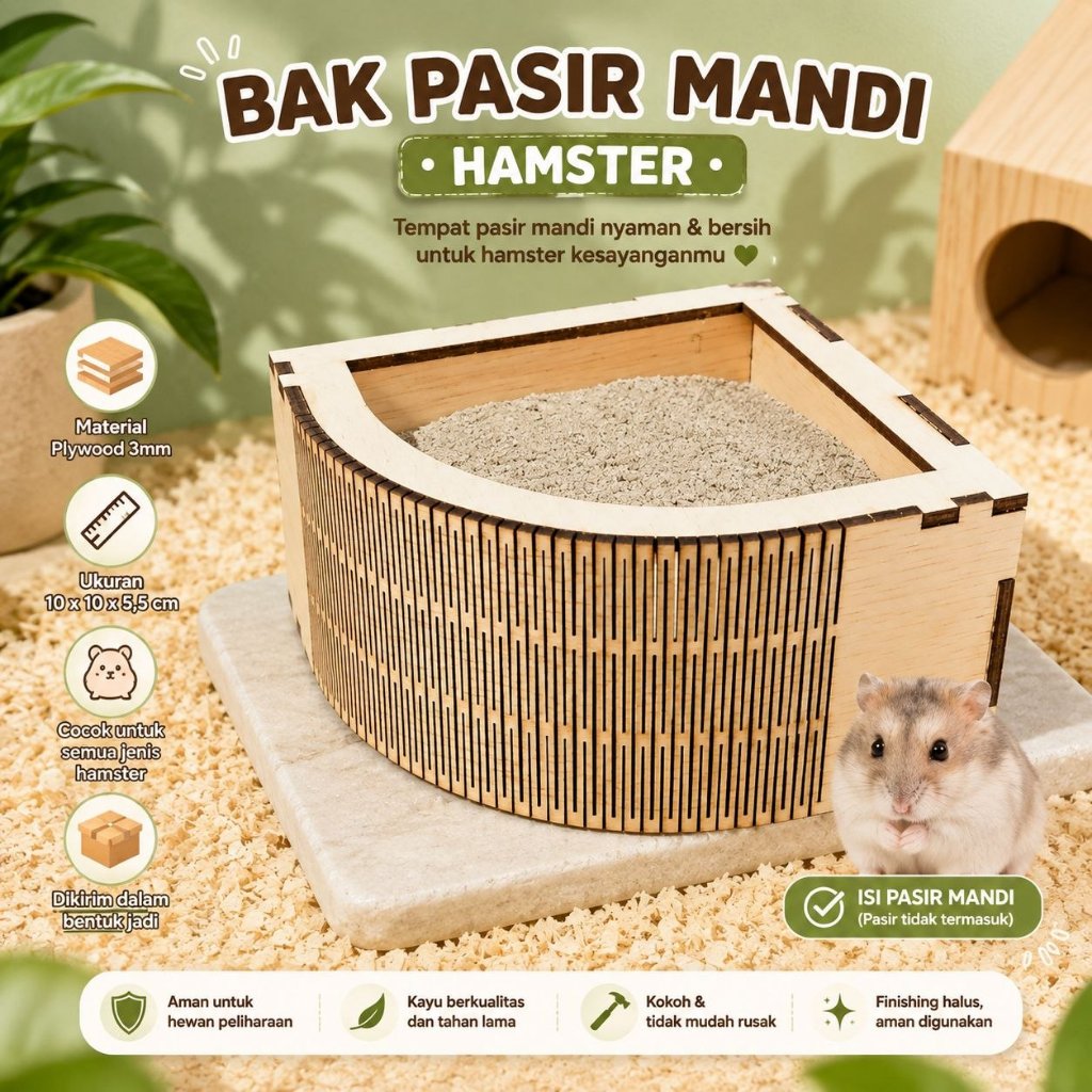 (รหัส J) HAMSTER BATH SAND TUB มุม