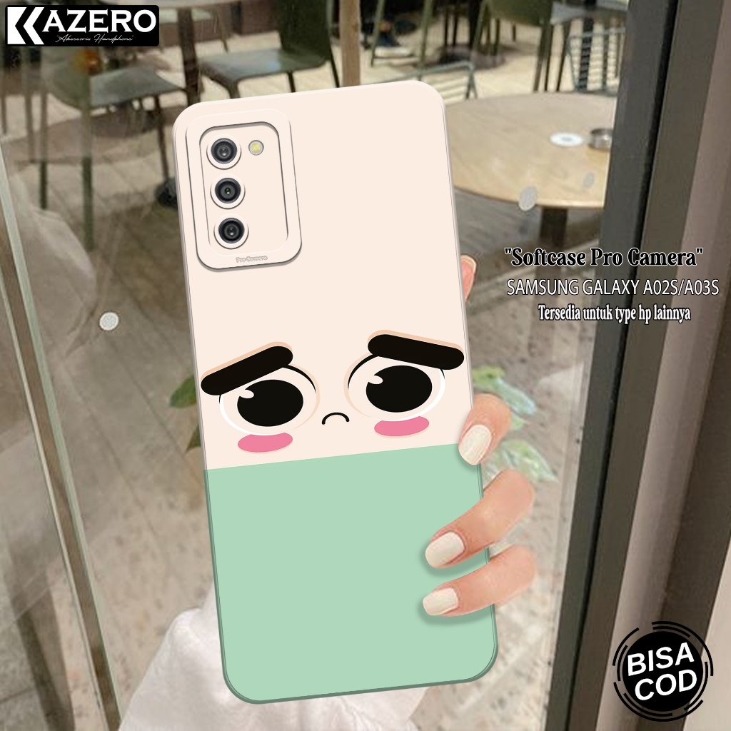 HP ล่าสุด Samsung Galaxy A02S / A03S Silicone - กล้อง Pro - Samsung A03S / A02S เคสการ์ตูน - เคส Sam