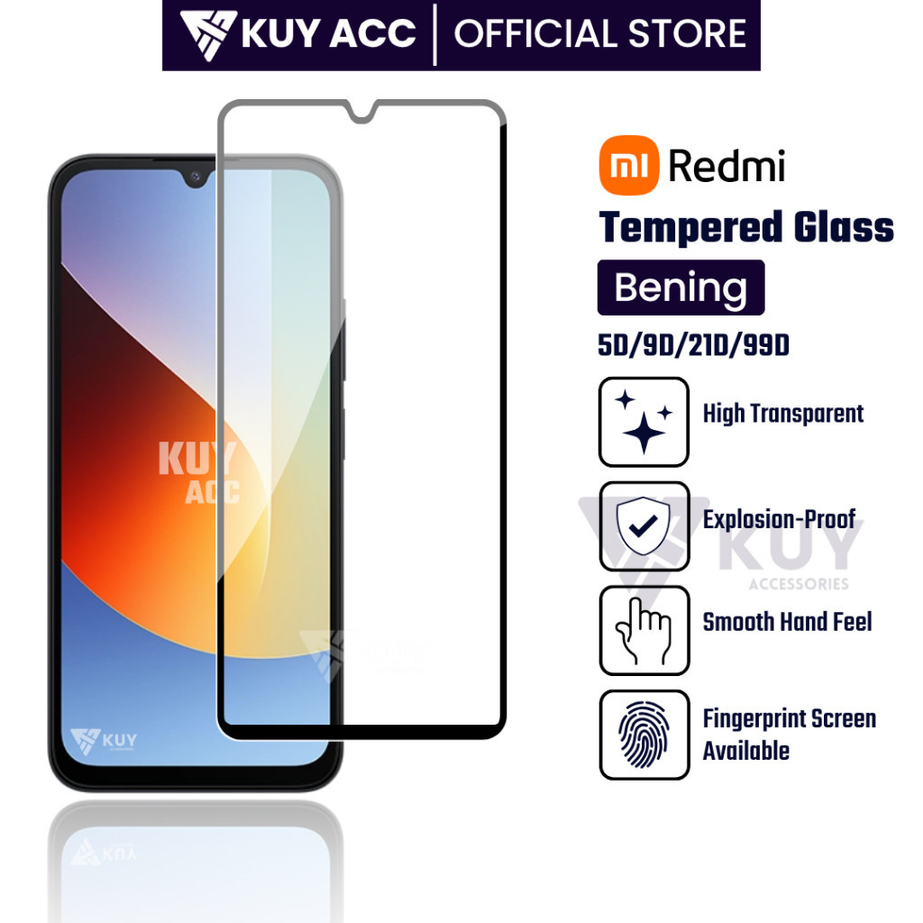 LAYAR KUY - กระจกนิรภัยแบบเต็มหน้าจอ 5D Xiaomi Redmi A7 A7 Pro A5 A4 5G A3 A3x A3 Pro A2 A2 2+ A1 A1