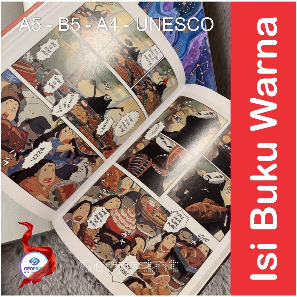หนังสือพิมพ์สีขนาด A5 B5 A4 UNESCO