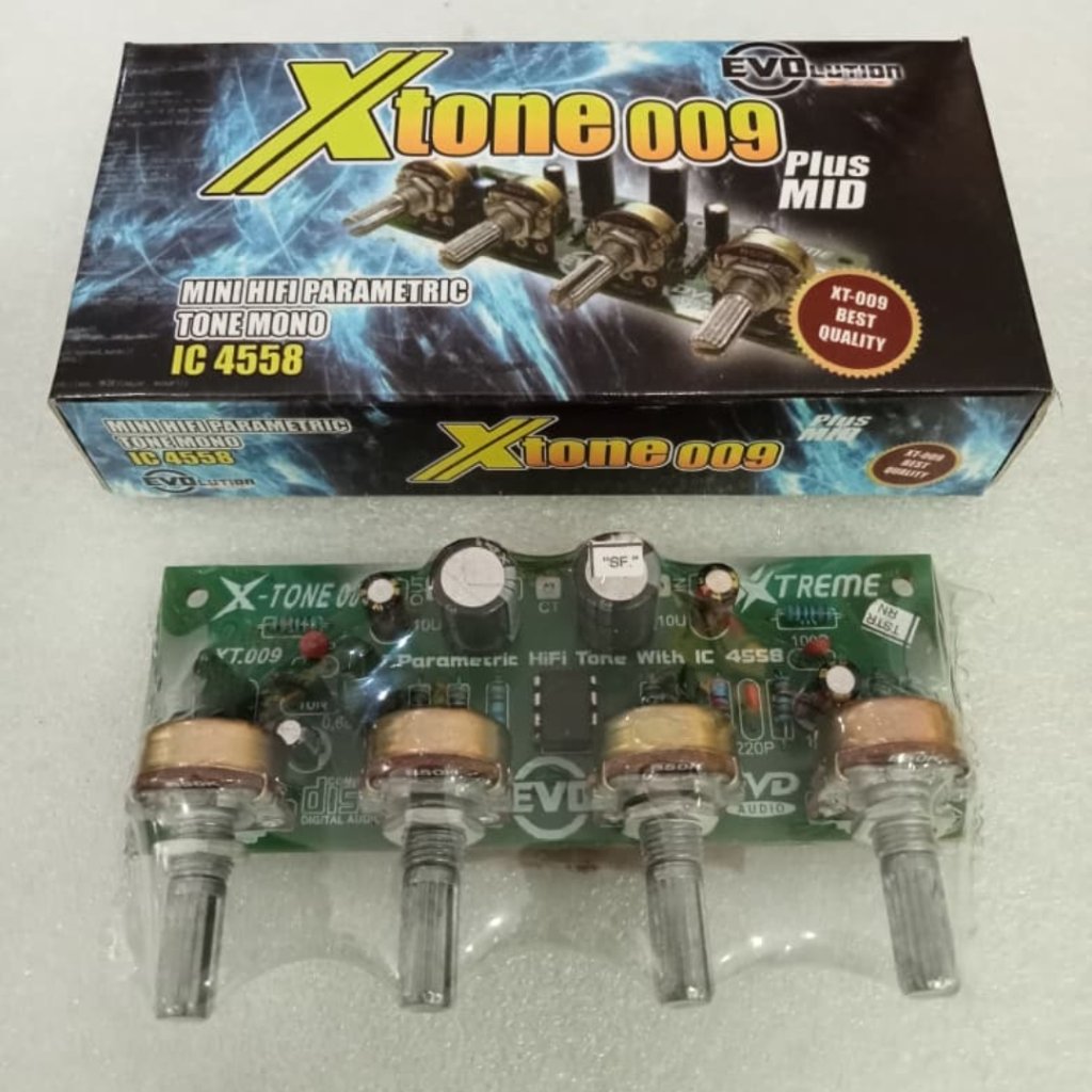 Xtone 009 Plus Mid Mini Hifi Parametric IC 4558 EVOLUTION Kit