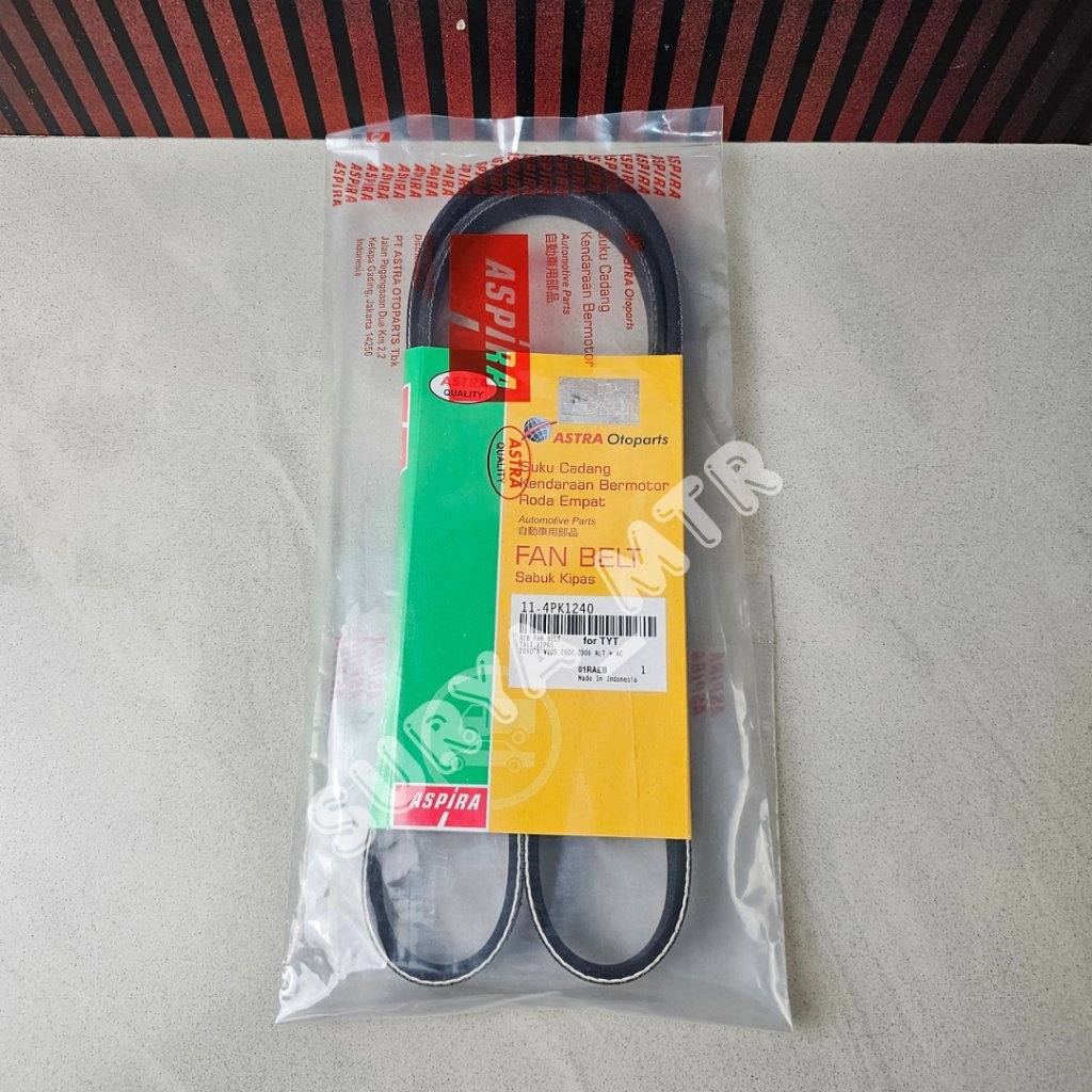 VAN FAN BELT VIOS OLD 4PK1240 ASPIRA 11-4PK1240