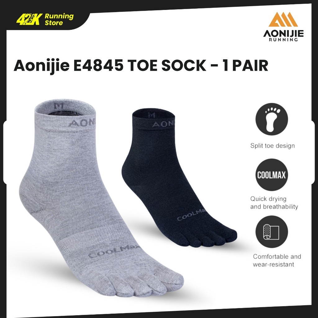 Aonijie E4845 ถุงเท้านิ้วเท้าวิ่ง - ถุงเท้ากีฬาปั่นจักรยานสําหรับวิ่ง