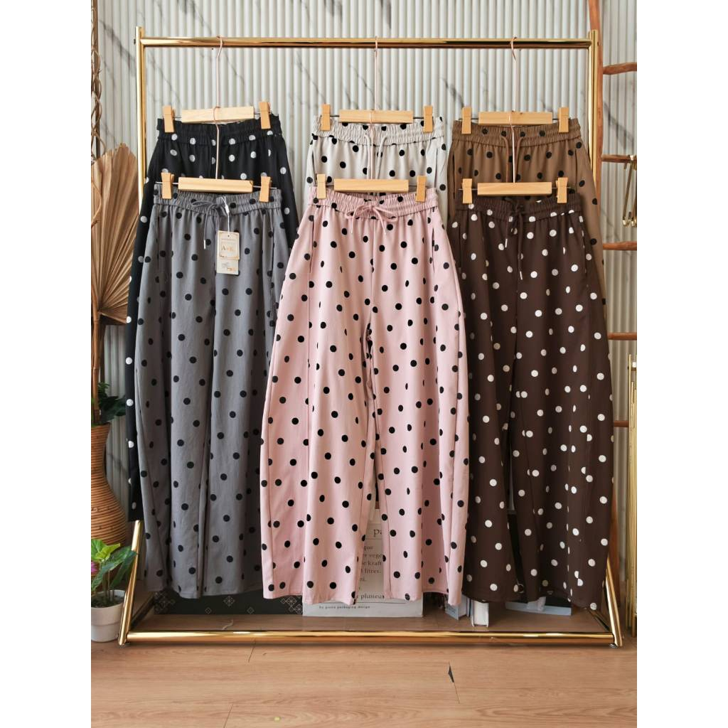 CAVINAOFFICIAL กางเกงผู้หญิง Polka Dot Barrel