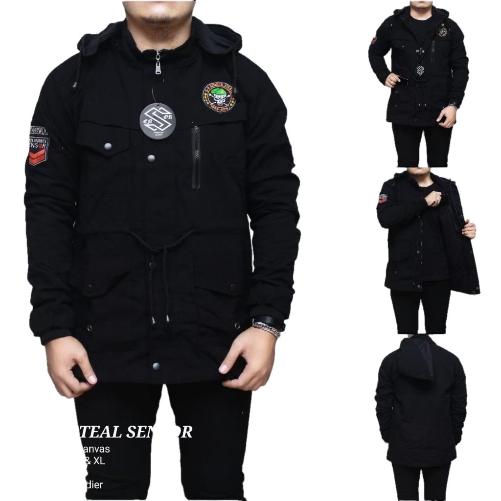 ORIGINAL JUSTINE IMFORT BLACK PARKA JACKET // THICK PARKA JACKET // เสื้อแจ็คเก็ตผู้ชายและผู้หญิง