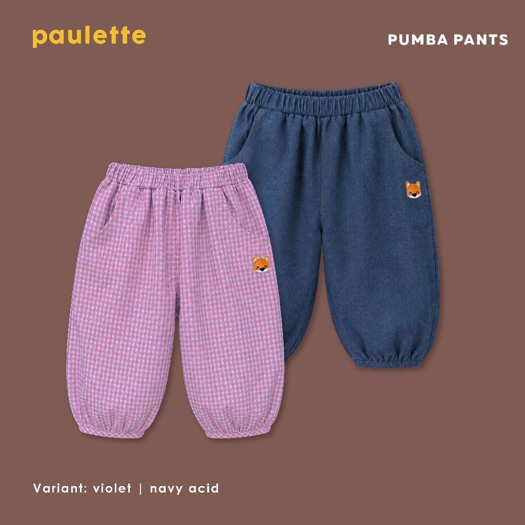 Paulette Kids Pumba กางเกงขายาวเด็ก Unisex