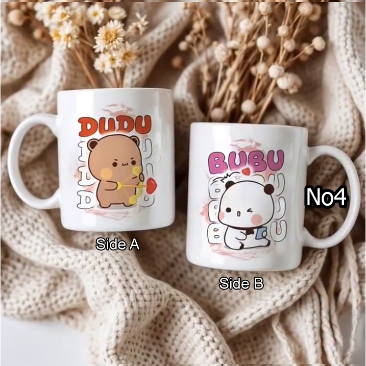 Bubu Dudu แก้วตัวละครทนความร้อนระดับพรีเมียม / แก้วของที่ระลึก