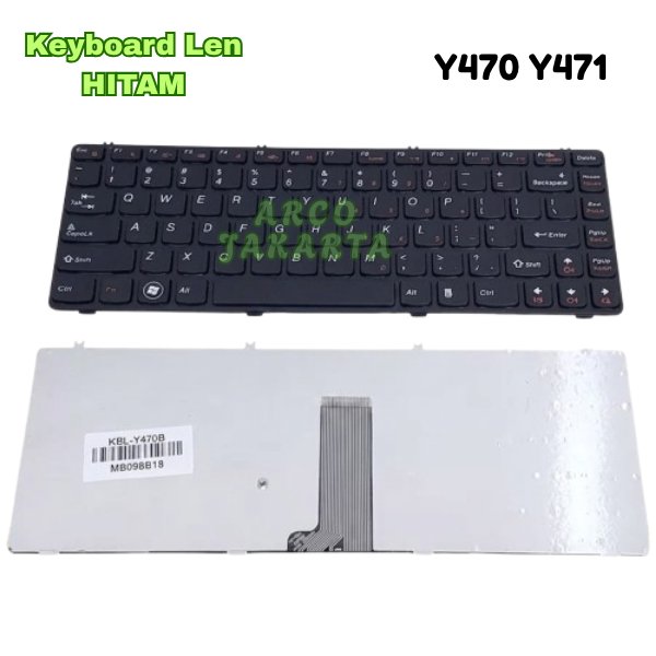 แป้นพิมพ์แล็ปท็อปสีดําสําหรับ lenovo Y470 Y471 KBL-Y470B QWERTZ