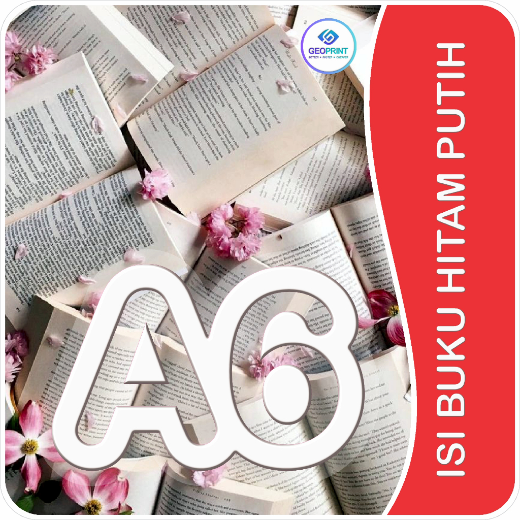 A6 iSI BOOK A6 BLACK WHITE A6/NOVEL/CERPEN/NOTE BOOK/NOTE