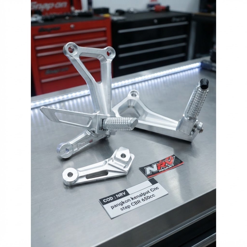 CB550 STEP EXHAUST PANEL / BRACKET / CBR 650 EXHAUST MOUNT 1PC CNC KW2 รุ่น,