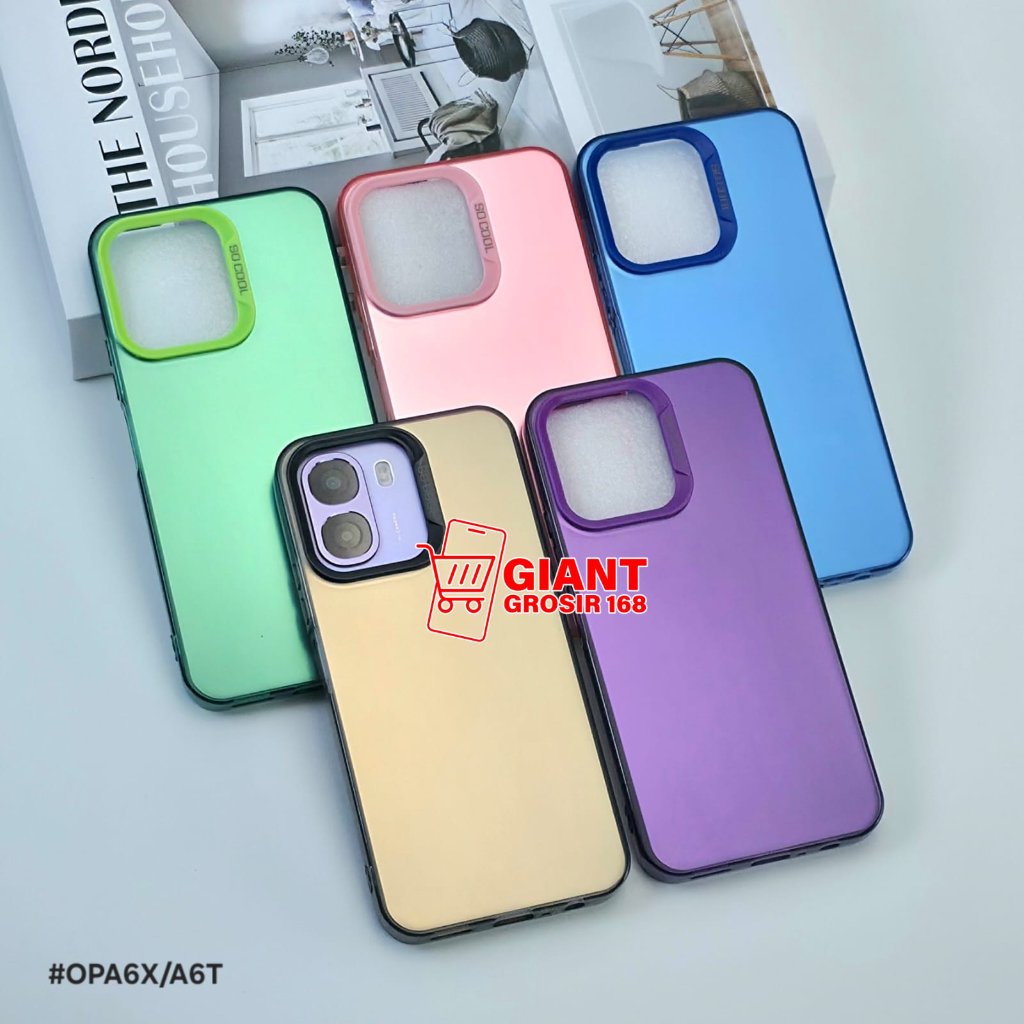 เคสOppo A6X Oppo A6T Oppo A6 4GเคสซิลิโคนImd Polycarbon Hard PCกรณีโฮโลแกรมOppo A6X Oppo A6T Oppo A6