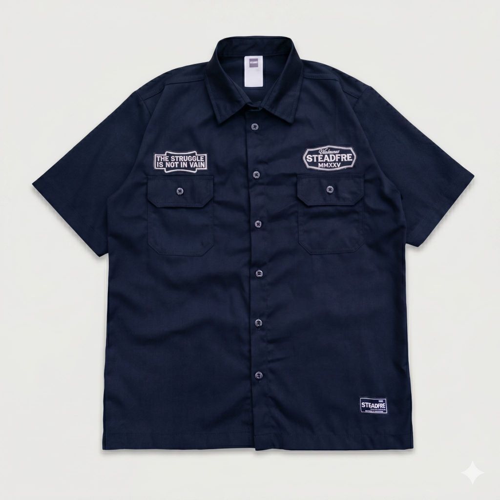 KEMEJA [SEDANG HITS] ENGINEER NAVY WEAR SHIRT