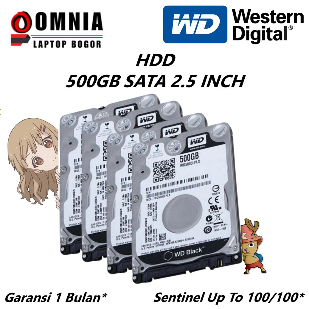 Sata HDD 2.5 นิ้ว 500gb 7200Rpm พร้อมการรับประกัน