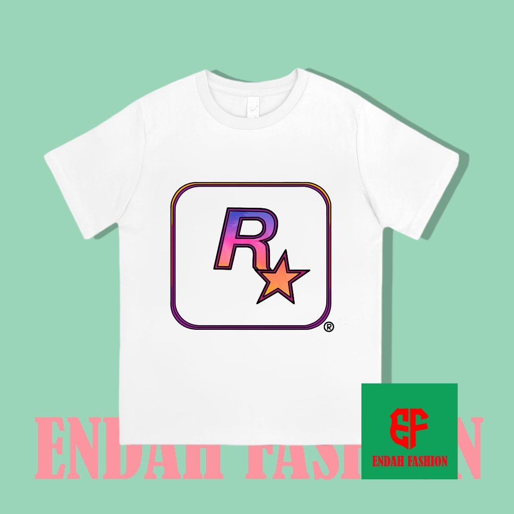เสื้อผ้า ROCKSTAR GAMES 2026 โลโก้ GTA6