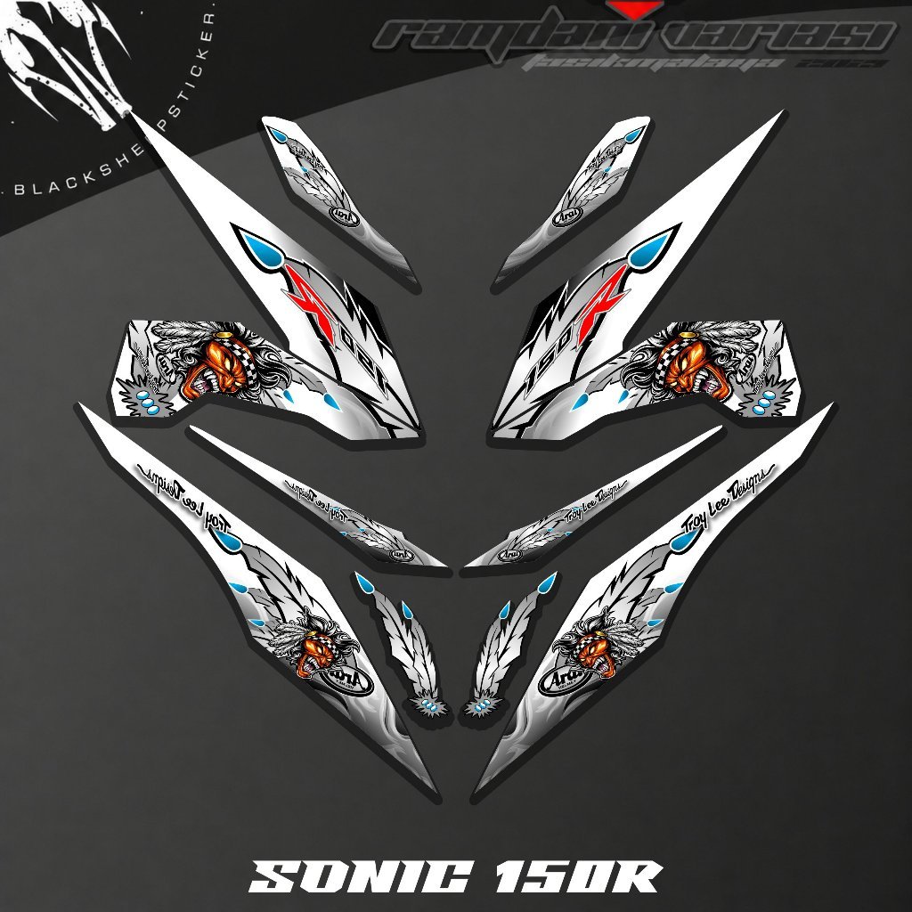 HONDA SONIC 150R สติ๊กเกอร์ STRIPING/SONIC MTF ARAI สติ๊กเกอร์หลากหลาย