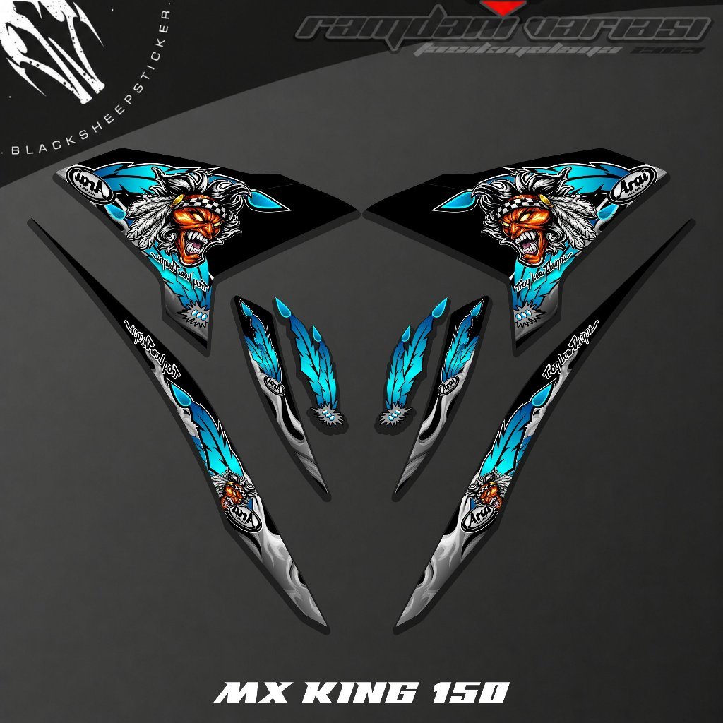 STRIPING MX KING 150/ไม้ VARIS MX KING 150 V1&V2 MTF ARAI KEREN