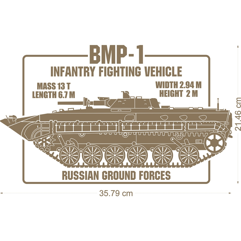 BMP-1 Infantry Fighting Vehicle (สติ๊กเกอร์ตัด)