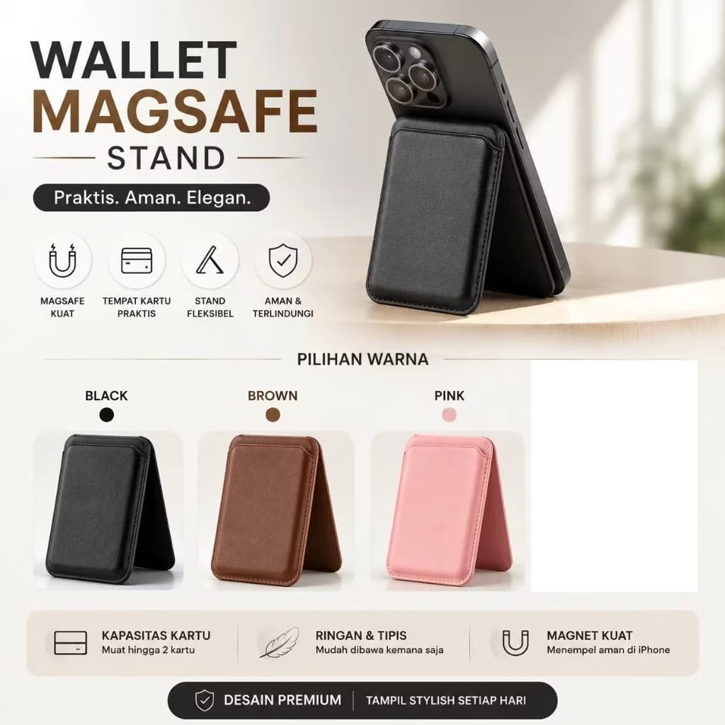 กระเป๋าสตางค์ หนัง MAGSAFE