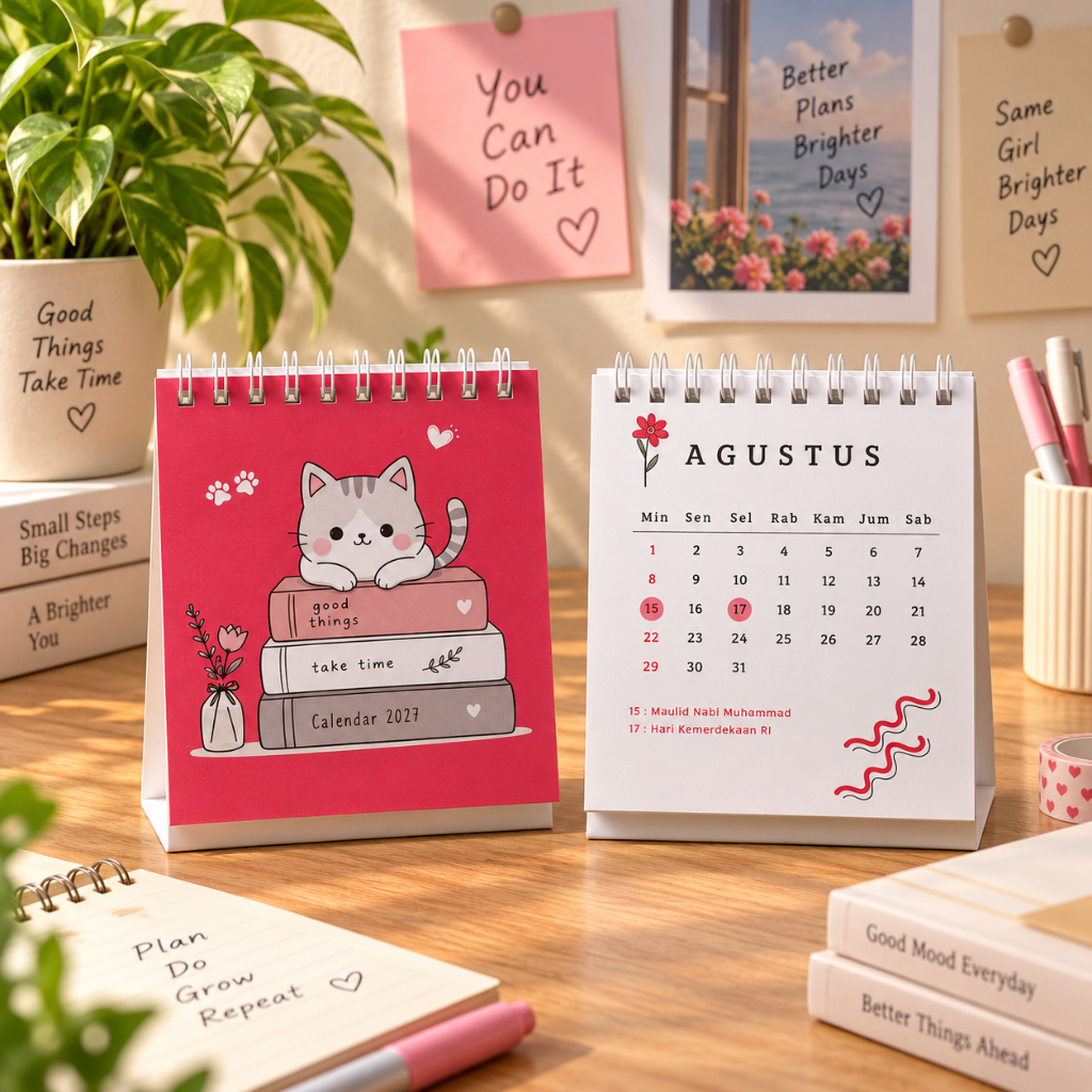 DESK CALENDAR/2027 CALENDAR/2027 DESK CALENDAR/AESTHETIC DESK CALENDAR/2027 CALENDAR/MINI CALENDAR