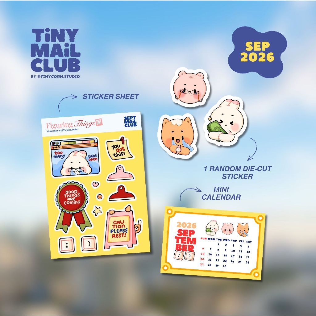 Mail Club กันยายน | ลูกอมหอยทากเมลโล่กันยายน | แฮปปี้เมล โดย Tinycorn Studio