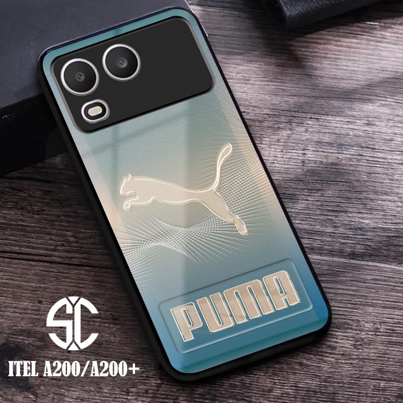 เคส HP ITEL A200/A200+ Motif (PUMA) เคสนิ่มล่าสุดและเคสแข็งเคลือบเงา (SC) Selampet Case - เคสแบบกําห
