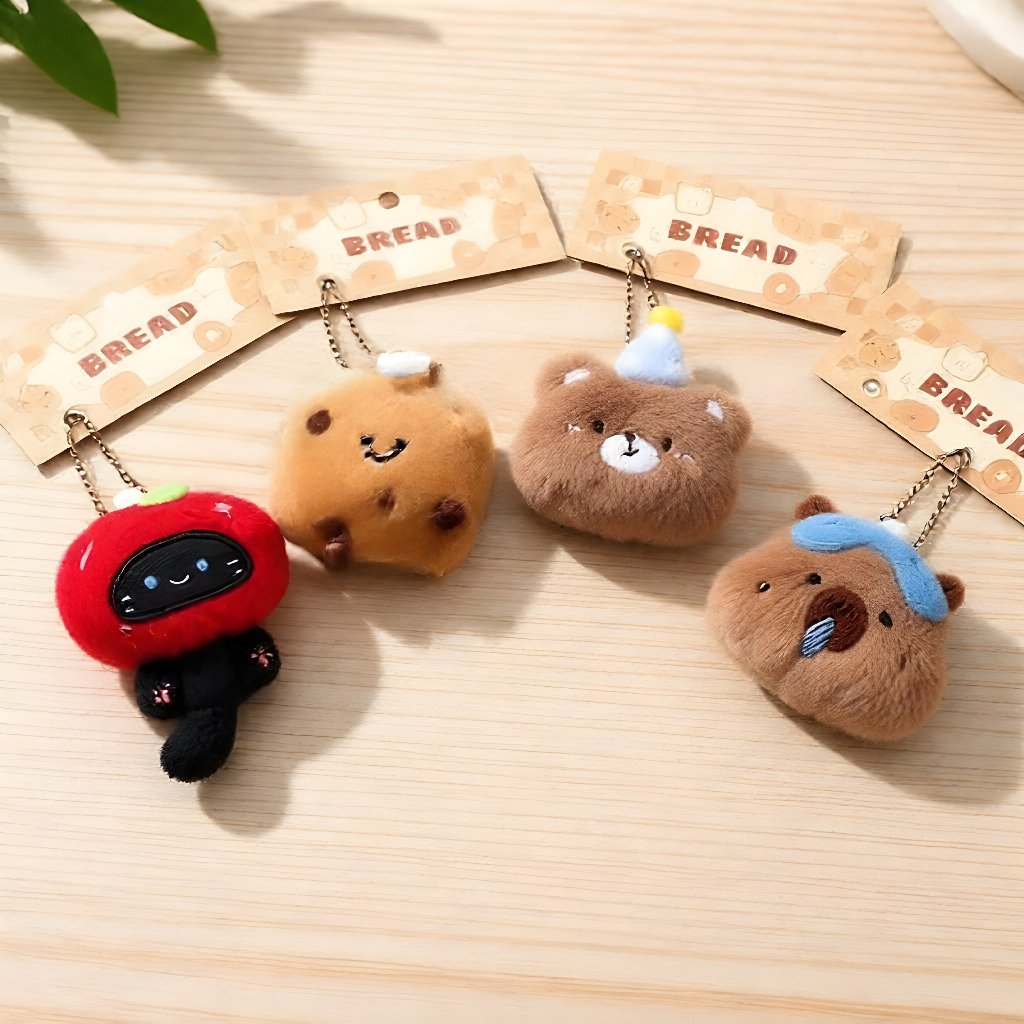 GANTUNGAN พวงกุญแจ COUPLE KEYCHAIN CONTENTS 2 ชิ้นบรรจุอาหาร ANIMALS SUSHI BEAR Edition พวงกุญแจน่าร
