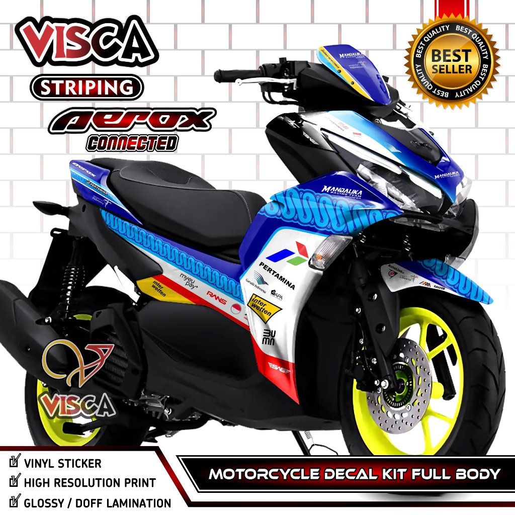 Aerox 155 เชื่อมต่อ 2021 2022 Full Body Decal - Cool Aerox 155 เชื่อมต่อ 2021 2022 สติกเกอร์ - Aerox