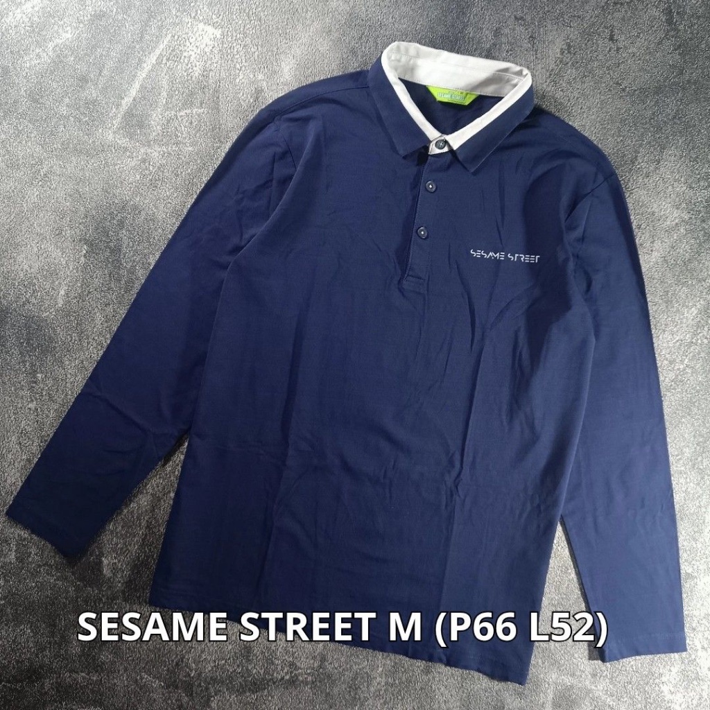 เสื้อกอล์ฟ SESAME STREET พร้อมคอปกโปโลสําหรับผู้ชาย
