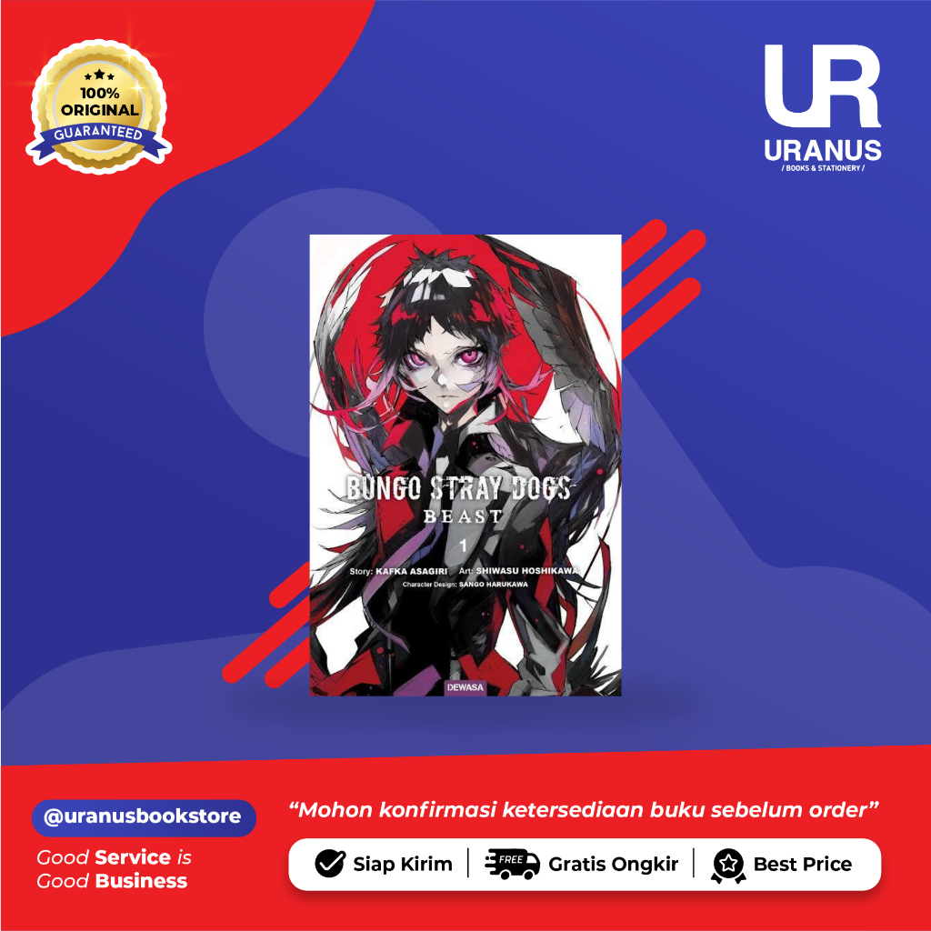 BUNGO STRAY DOGS BEAST 1 COMIC - KAFKA ASAGIRI - URANUS BOOK SHOP -