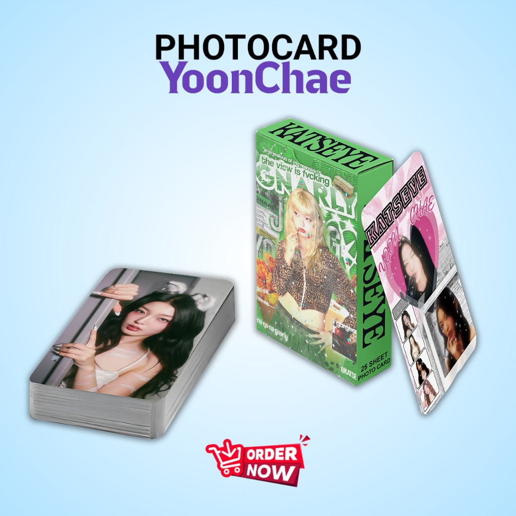 YoonChae KPOP Katseye พรีเมี่ยม Photocard 1 แพ็ค ฟรีกล่อง