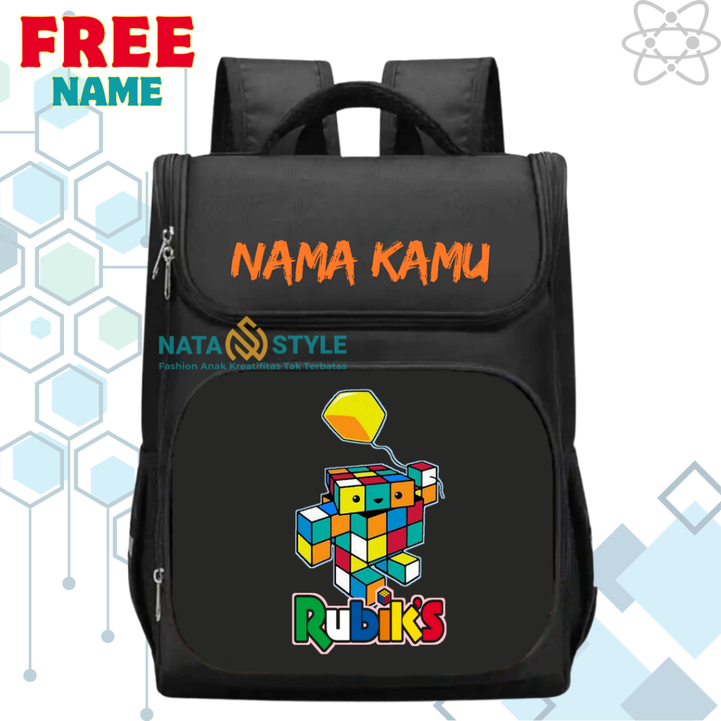 Rubix Game โรงเรียนอนุบาล/Elementary School Backpack I Rubix Game กระเป๋านักเรียนประถม/อนุบาล (พิมพ์
