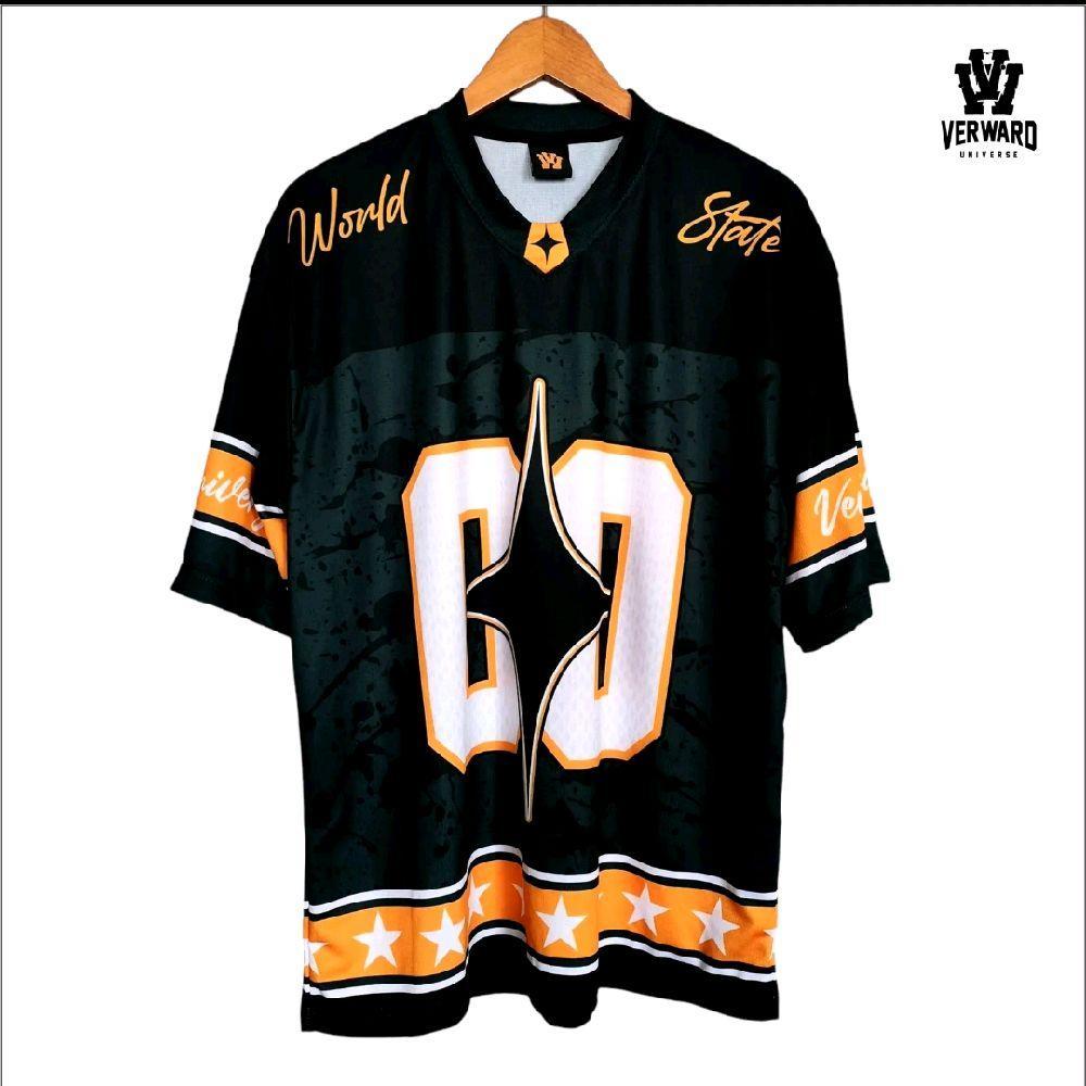 โครงการวัฒนธรรม x Verward Universe | เสื้อเจอร์ซีย์ VERWARD Oversize Worldstate 00 สีดํา | ผู้ใหญ่ O